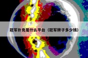 冠军扑克是什么平台（冠军牌子多少钱）
