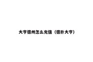 大亨德州怎么充值（德扑大亨）