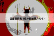德扑翻前表（德扑翻前牌力大小）