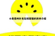 小奥德州扑克在线客服的简单介绍