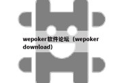 wepoker软件论坛（wepoker download）