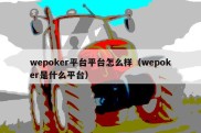 wepoker平台平台怎么样（wepoker是什么平台）