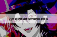 gg扑克软件辅助挂教程的简单介绍