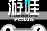 奥马哈是啥（奥马哈是啥意思）