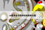aa扑克台子的评价的简单介绍