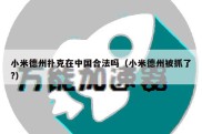 小米德州扑克在中国合法吗（小米德州被抓了?）