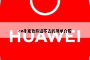ev扑克软件进不去的简单介绍