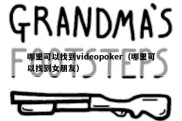 哪里可以找到videopoker（哪里可以找到女朋友）