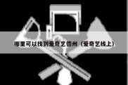 哪里可以找到爱奇艺德州（爱奇艺线上）