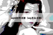 wpk软件注册（wp怎么注册）