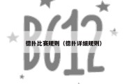 德扑比赛规则（德扑详细规则）