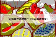 wpk软件游戏大厅（wap游戏大全）