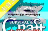 wsoppoker客服（wopow客服电话）