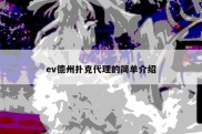 ev德州扑克代理的简单介绍