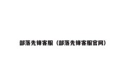 部落先锋客服（部落先锋客服官网）