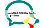 pocket52改名后叫什么（pocket1 pocket2）