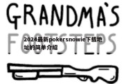 2024最新pokersnowie下载地址的简单介绍