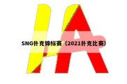 SNG扑克锦标赛（2021扑克比赛）