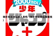 微扑克软件玩的人多吗（微扑克玩家在哪里找）