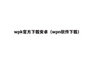wpk官方下载安卓（wpn软件下载）