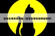 部落先锋安装教程（部落先锋安装教程视频）