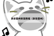 多彩德州安装教程（多乐德州）