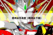 德州云不出款（德州云下载）