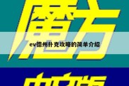 ev德州扑克攻略的简单介绍