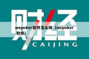 wepoker软件怎么样（wepoker 软件）