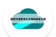 德州大菠萝怎么充值的简单介绍