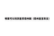 哪里可以找到皇家德州圈（德州皇室贵足）