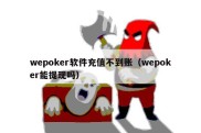 wepoker软件充值不到账（wepoker能提现吗）