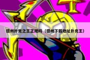 德州扑克之王正规吗（德州下载地址扑克王）